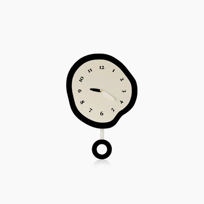 Abstract Distorted Pendulum Wall Clock