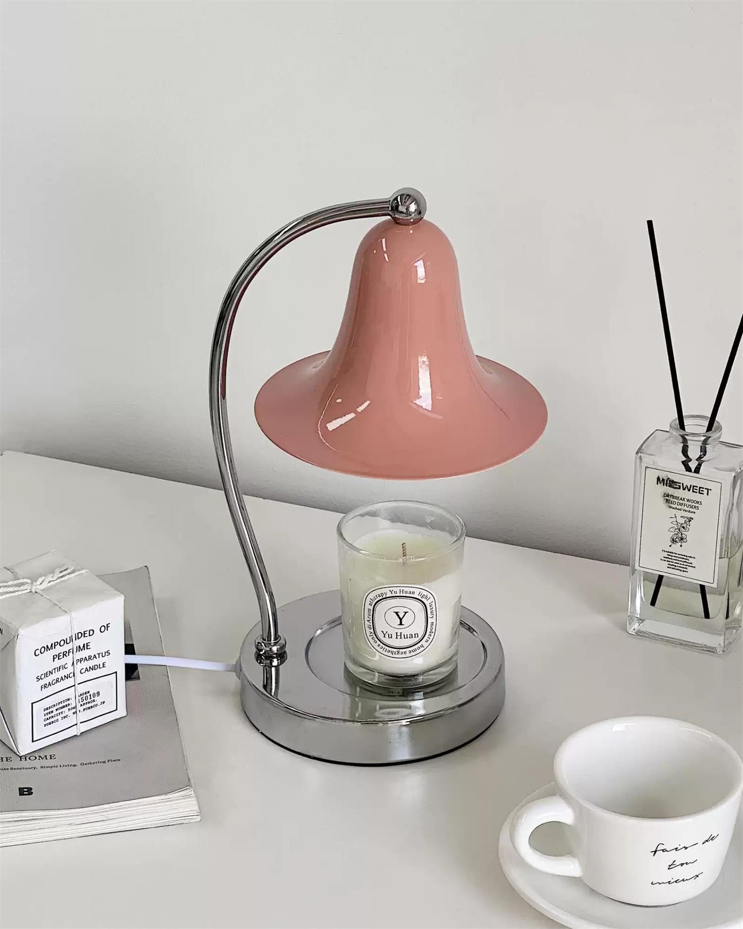 Bell Shade Tabletop Candle Warmer Lamp