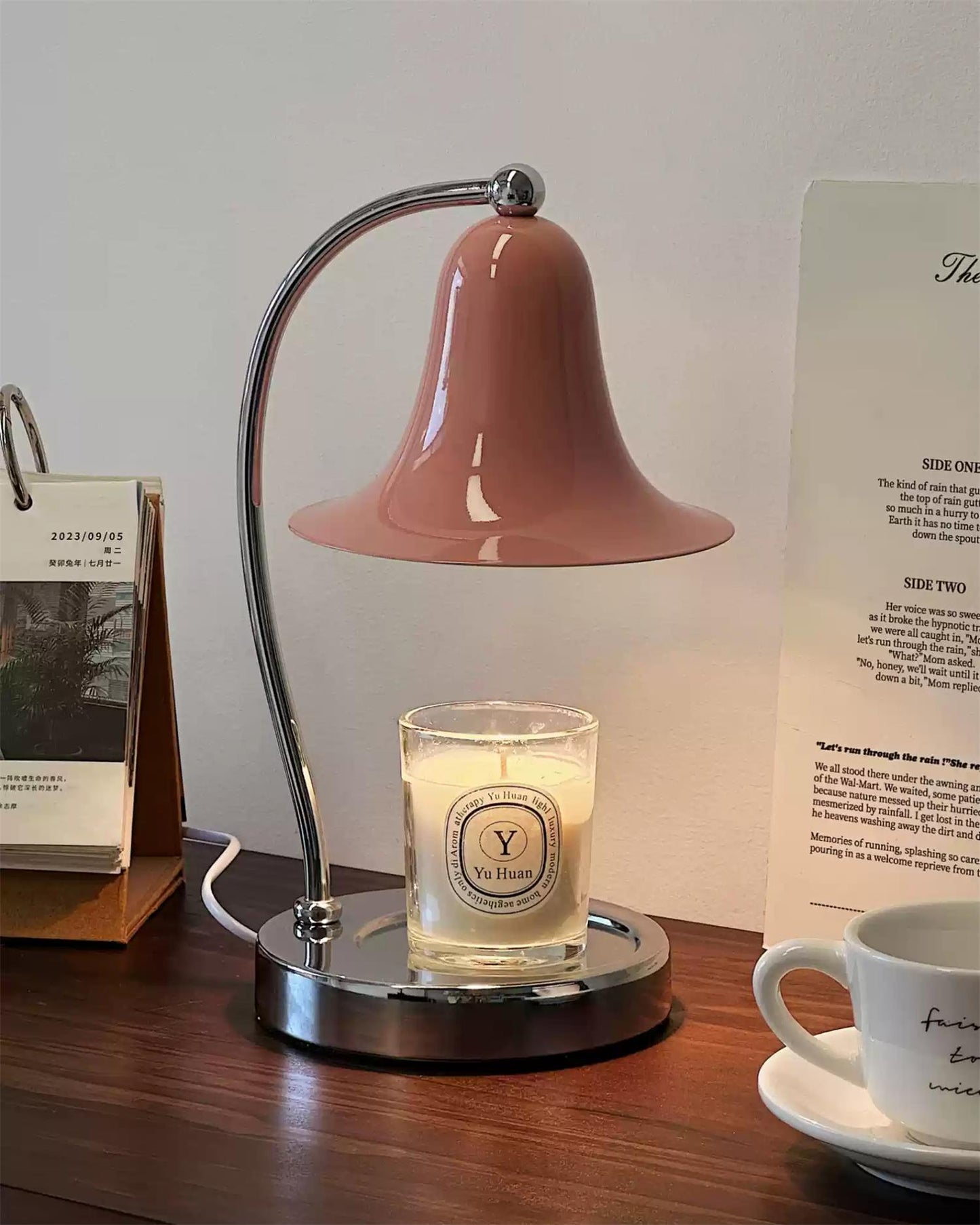 Bell Shade Tabletop Candle Warmer Lamp
