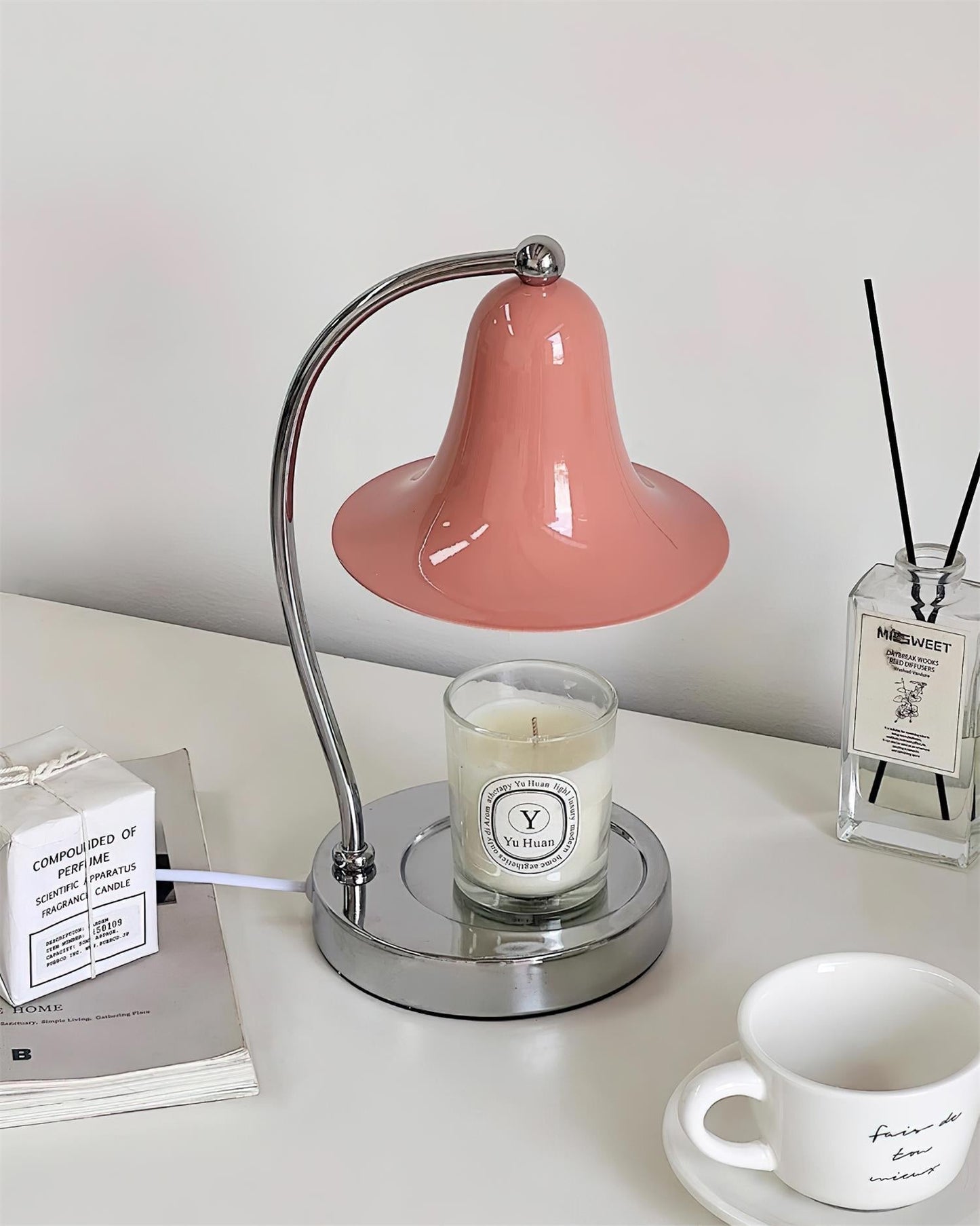 Bell Shade Tabletop Candle Warmer Lamp