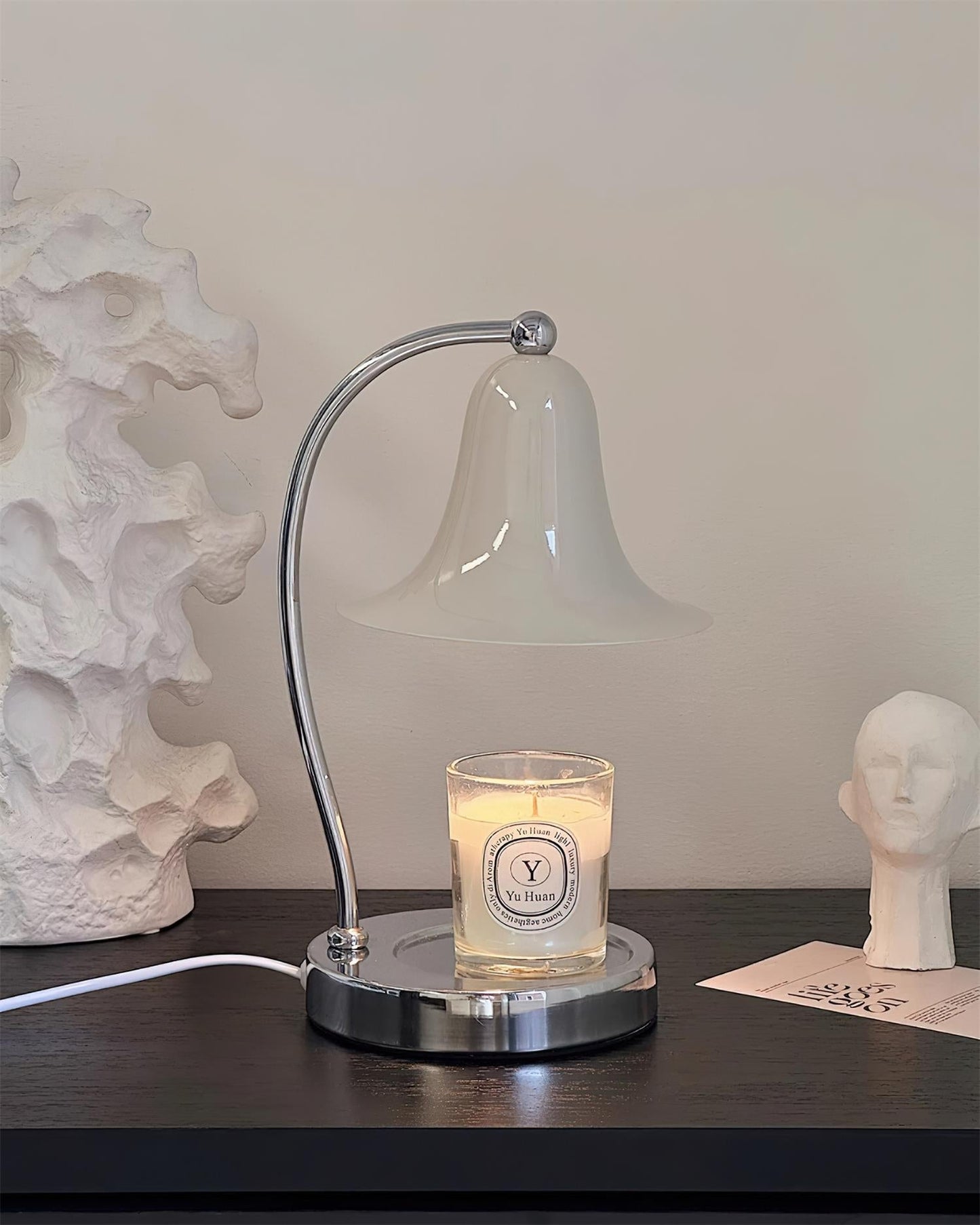 Bell Shade Tabletop Candle Warmer Lamp