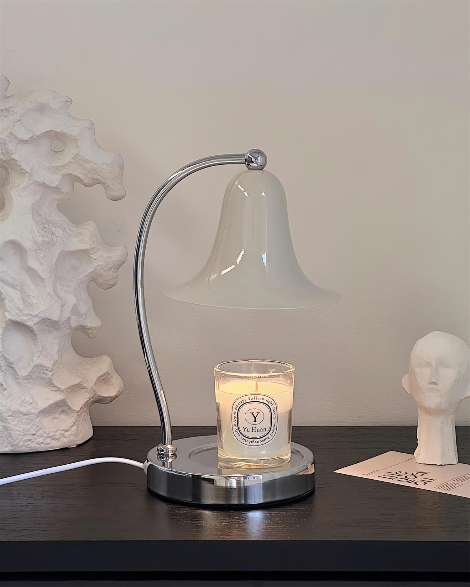 Bell Shade Tabletop Candle Warmer Lamp