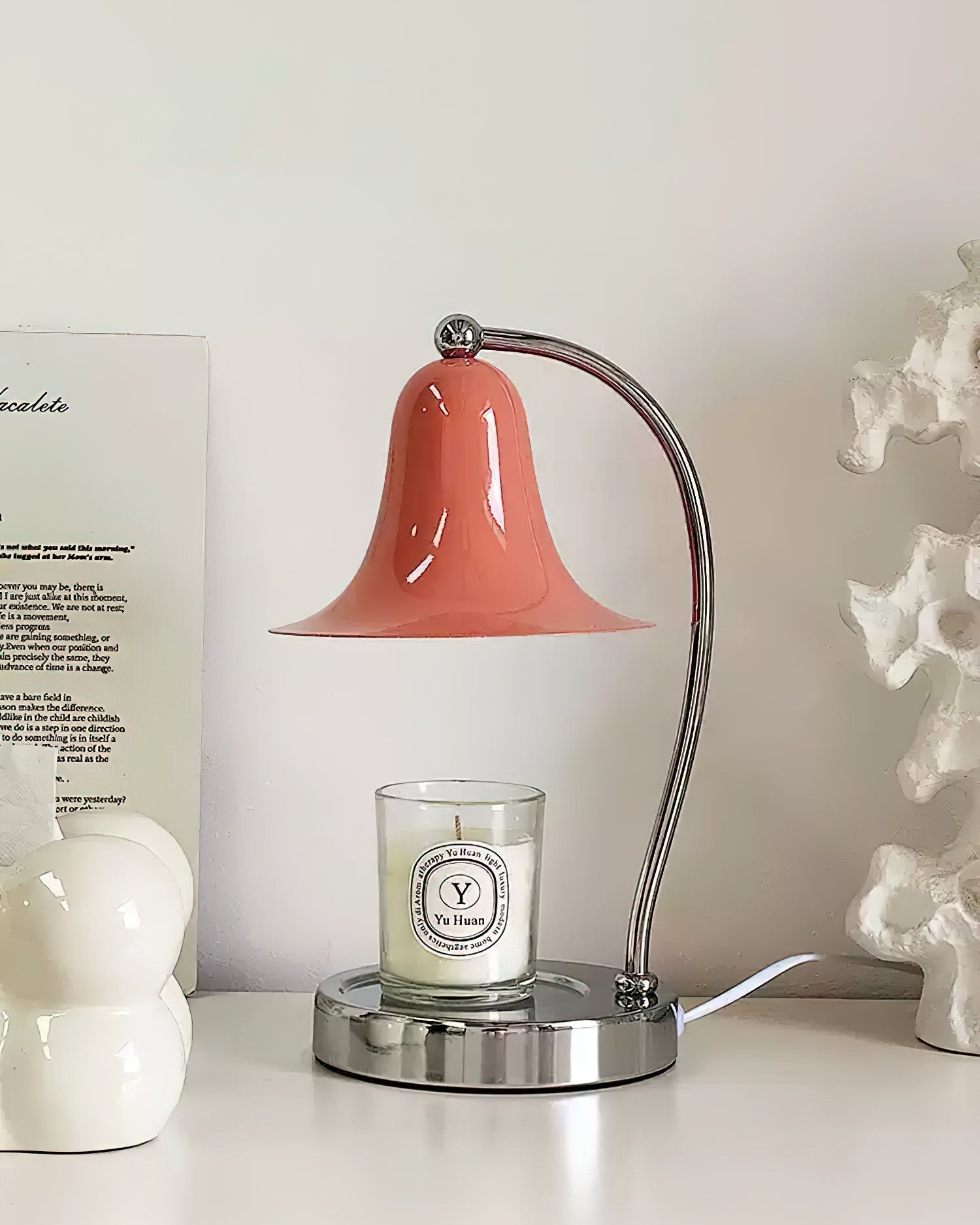 Bell Shade Tabletop Candle Warmer Lamp
