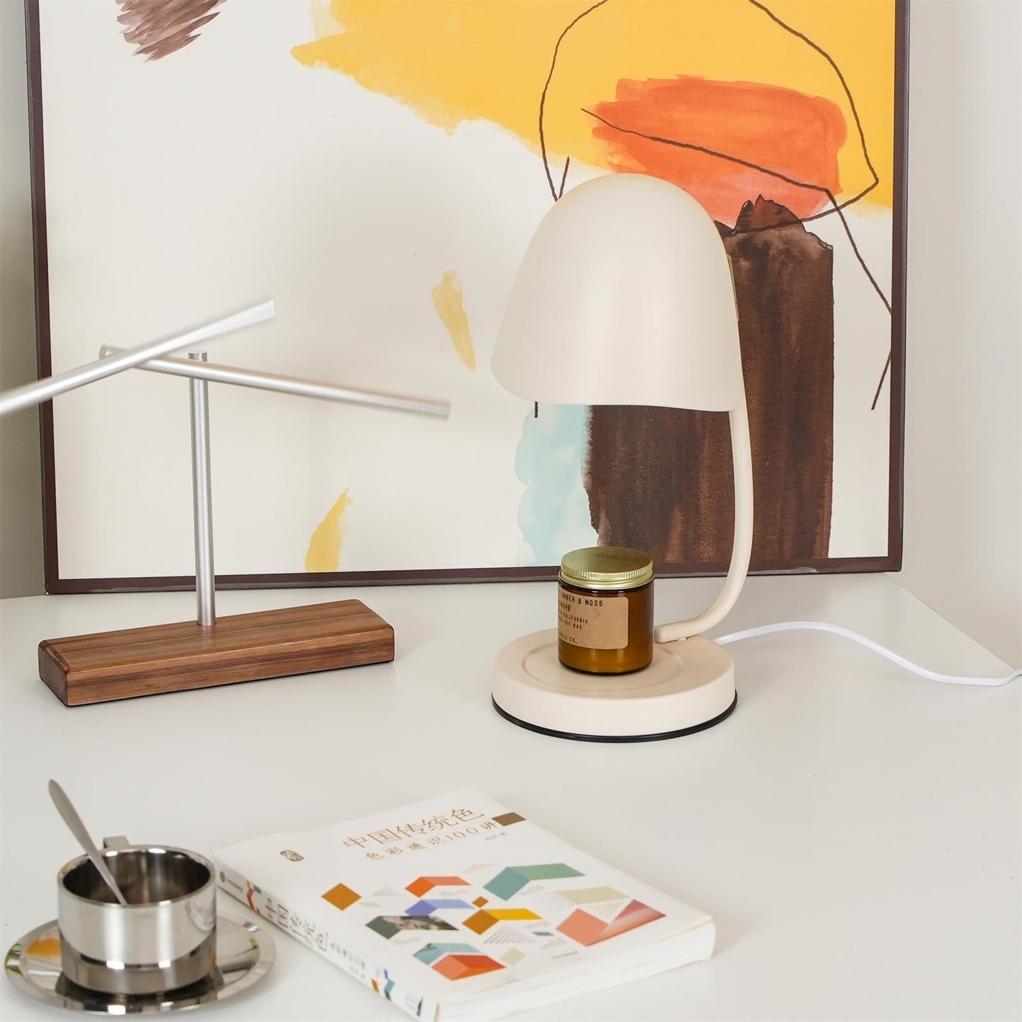 Eggshell Dome Candle Warmer Lamp