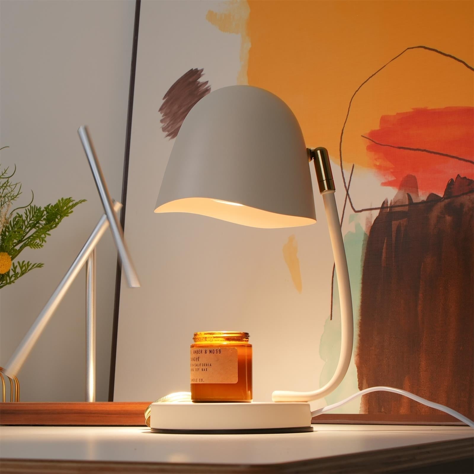 Eggshell Dome Candle Warmer Lamp