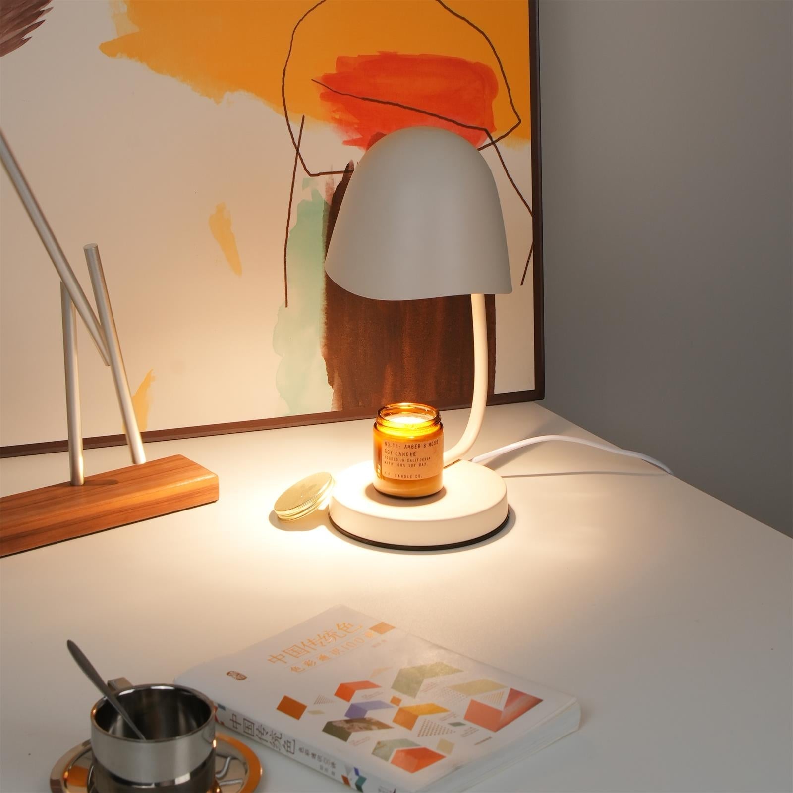Eggshell Dome Candle Warmer Lamp