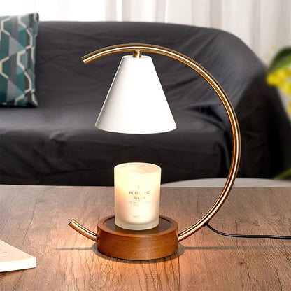 Modern Cone Shade Candle Warmer Lamp