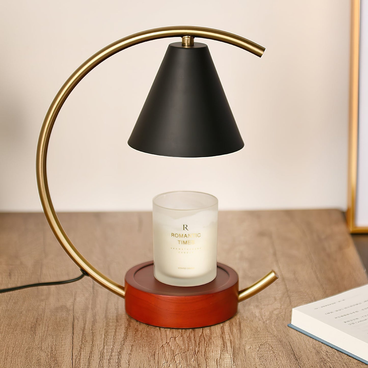 Modern Cone Shade Candle Warmer Lamp