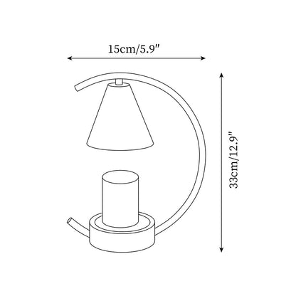 Modern Cone Shade Candle Warmer Lamp