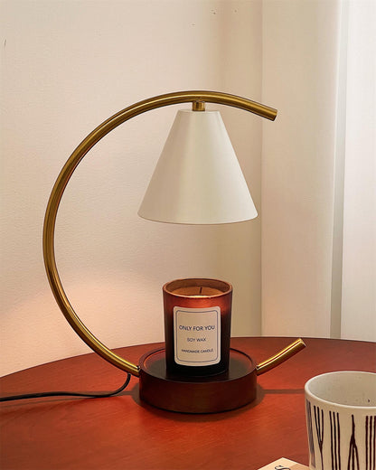 Modern Cone Shade Candle Warmer Lamp