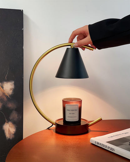 Modern Cone Shade Candle Warmer Lamp
