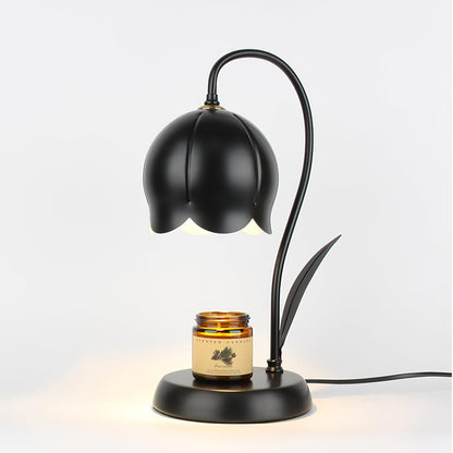 Green Banker Style Candle Warmer Lamp