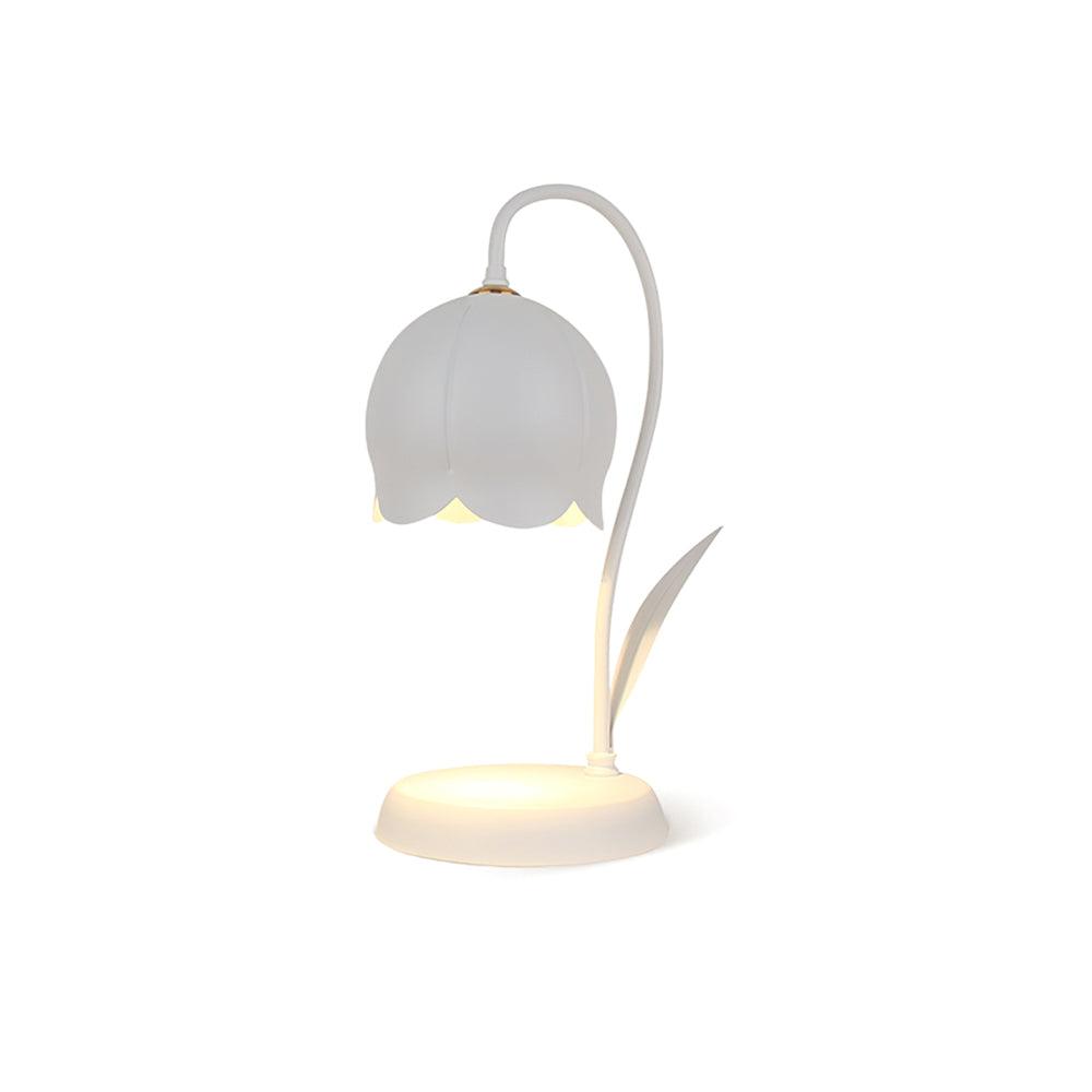 Green Banker Style Candle Warmer Lamp