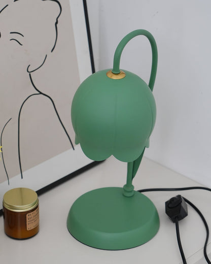 Green Banker Style Candle Warmer Lamp