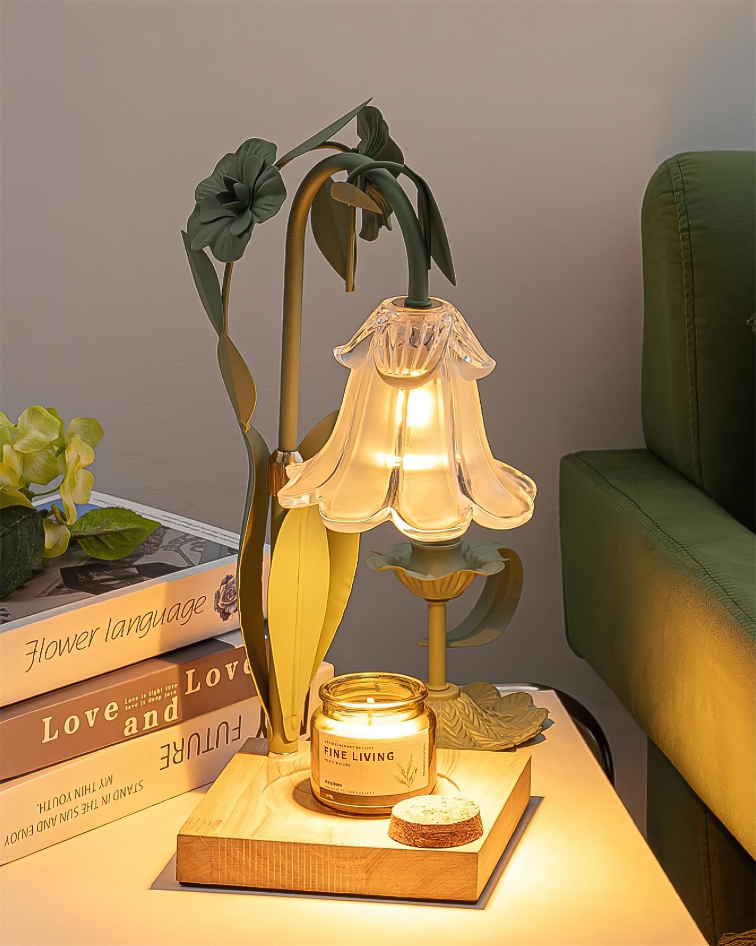 Art Deco Candle Warmer Lamp