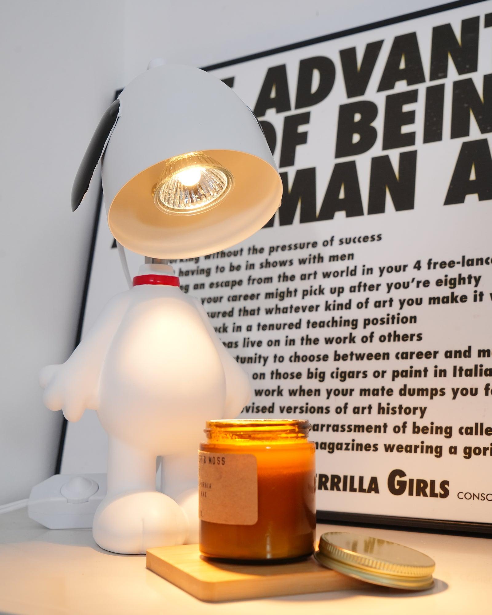 Dog Figurine Candle Warmer Lamp