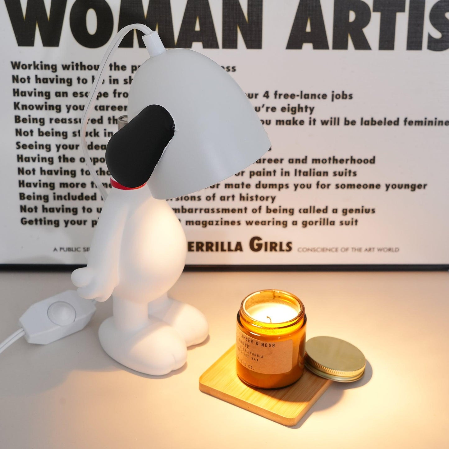Dog Figurine Candle Warmer Lamp