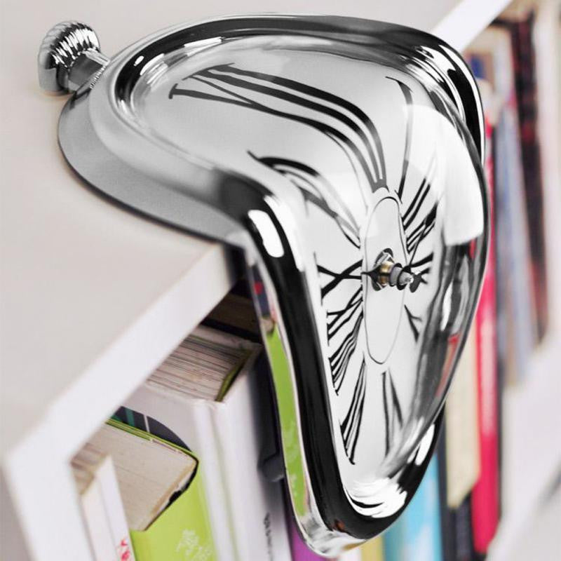 Surreal Melting Clock Decorative Accent